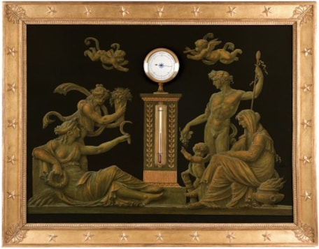 Empire Period Barometer-Thermometer